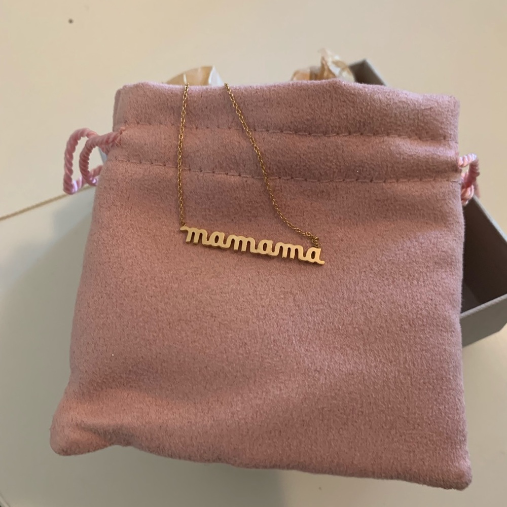 Tali Gillette 18k Gold Mama “Mamama” Necklace